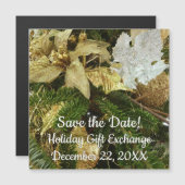 Silver and Gold Weihnachtsbaum II Urlaub Magnetkarte (Vorne/Hinten)