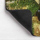 Silver and Gold Weihnachtsbaum II Urlaub Mousepad (Ecke)