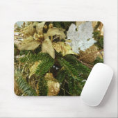 Silver and Gold Weihnachtsbaum II Urlaub Mousepad (Mit Mouse)