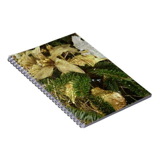 Silver and Gold Weihnachtsbaum II Urlaub Notizblock (Rechte Seite)