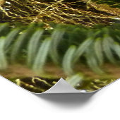 Silver and Gold Weihnachtsbaum II Urlaub Poster (Ecke)