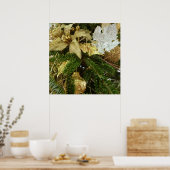 Silver and Gold Weihnachtsbaum II Urlaub Poster (Küche)