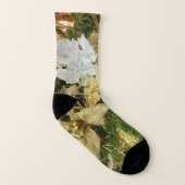 Silver and Gold Weihnachtsbaum II Urlaub Socken (Rechts - Außen)