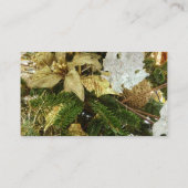 Silver and Gold Weihnachtsbaum II Urlaub Visitenkarte (Rückseite)