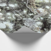 'Silver and Gold' Weihnachtsgeschenke Geschenkpapier (Ecke)