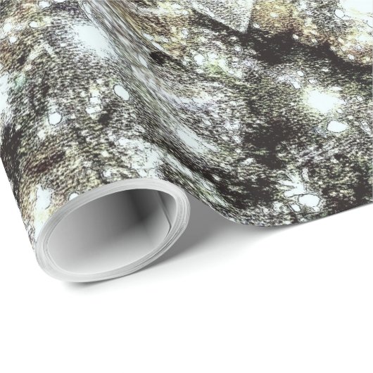 'Silver and Gold' Weihnachtsgeschenke Geschenkpapier (Rolleneckpunkt)