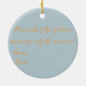 Silver and Gold Weihnachtsschmuck (Hinten)