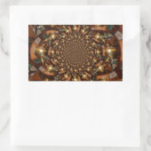 Silver and GoldElegante Teekultur - Vintag Samov Rechteckiger Aufkleber (Tasche)