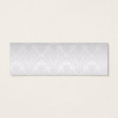Silver and Lila Damask Wedding Favor Tag (Rückseite)
