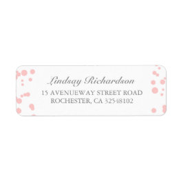 Silver and Pink Confetti Elegante Wedding