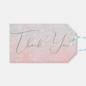 Silver and Pink Glitter Schatten Luxury Design Geschenkanhänger (Vorderseite (Horizontal))