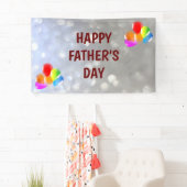 Silver and Red Happy Vatertag Banner (Insitu)