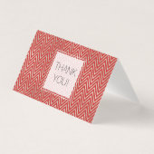 Silver and Red Zickzack Stripes Vielen Dank (Vorderseite)