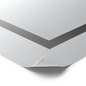 Silver and White Satin - 9 Sitzkarten Poster (Ecke)