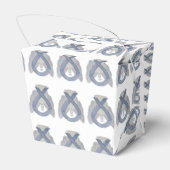 Silver Angel Awareness Ribbon Take Out Gefälligkei Geschenkschachtel (Rückseite)