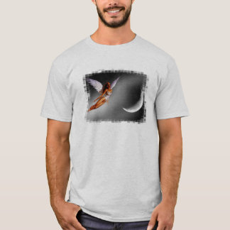 Silver Angel Designed Fantasy T - Shirt
