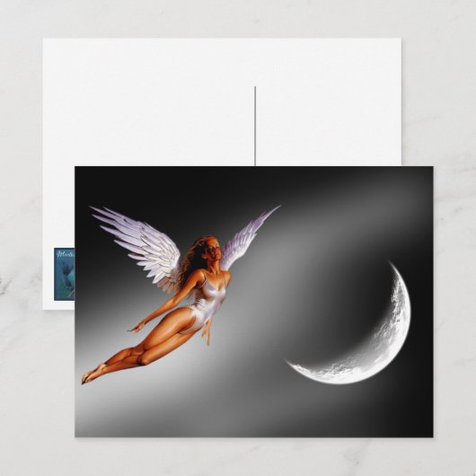 Silver Angel Fantasy/Sci Fi Postkarten (Vorne/Hinten)