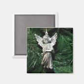 Silver Angel Ornament Magnet (Vorderseite/Rückseite)