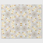 Silver Angles Wrapping Paper Geschenkpapier (Flach)