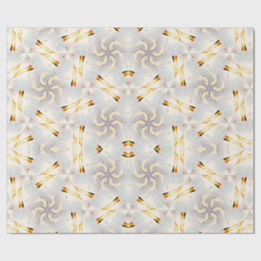 Silver Angles Wrapping Paper Geschenkpapier (Flach)