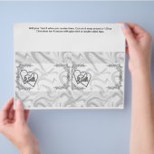 Silver Anniversary 25. Custom Candy Bar Wrappers Flyer (Hand)