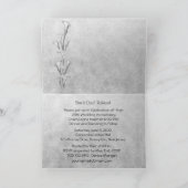 Silver Anniversary Calla Foto Einladung (Innenseite)