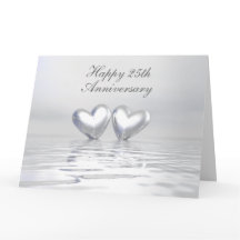 Silver Anniversary Hearts