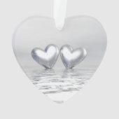 Silver Anniversary Hearts Ornament (Rückseite)