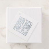 Silver Anniversary Illuminated Letter I Monogram Geschenkanhänger (Mit Box)