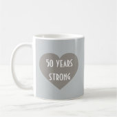 Silver Anniversary Silver Hearts Coffee Tasse (Links)