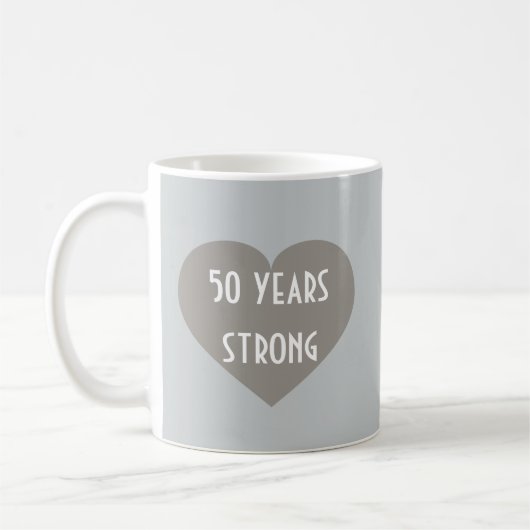 Silver Anniversary Silver Hearts Coffee Tasse (Links)