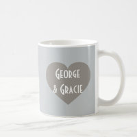 Silver Anniversary Silver Hearts Coffee Tasse