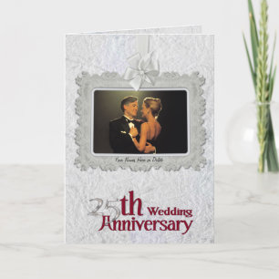 Silver Anniversary - Wide Foto Window Einladung
