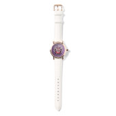 Silver Apple Lace AI art Armbanduhr (Riemen)