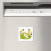 Silver Appleyard Ducklings Magnet (In Situ (Geschirrspüler))