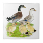 Silver Appleyard Family Fliese (Vorderseite)