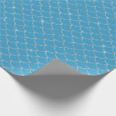 Silver Aqua Mermaid Geschenkpapier (Ecke)