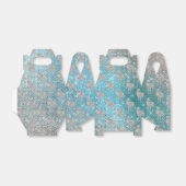 Silver Aqua Sparkle Unicorns Geschenkschachtel (Ungefaltet)