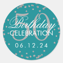 Silver Aquamarin 50. Geburtstag Imitate Glitzer Co