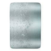 Silver Aquamarin Shimmer Sparkant Flutter Butterfl Badematte (Vorderseite Vertikal)