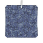 Silver Aquarius Zodiac Sign Navy Blue Digital Camo Autolufterfrischer (Rückseite)