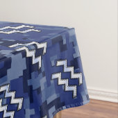 Silver Aquarius Zodiac Sign Navy Blue Digital Camo Tischdecke (Beispiel)