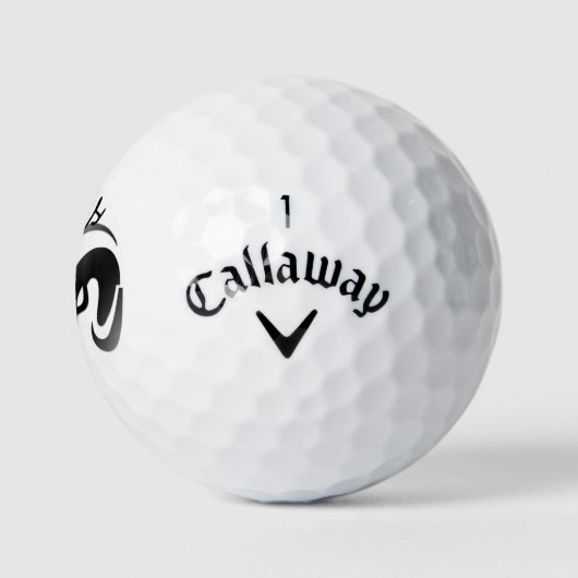Silver Aries the Ram Zodiac Golfball (Logo)