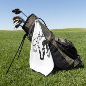 Silver Aries the Ram Zodiac Golfhandtuch (Gras)