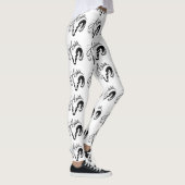 Silver Aries the Ram Zodiac Leggings (Rechts)