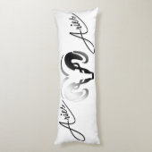 Silver Aries the Ram Zodiac Seitenschläferkissen (Rückseite (Vertikal))