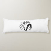 Silver Aries the Ram Zodiac Seitenschläferkissen (Vorderseite)