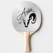 Silver Aries the Ram Zodiac Tischtennis Schläger (Vorderseite)