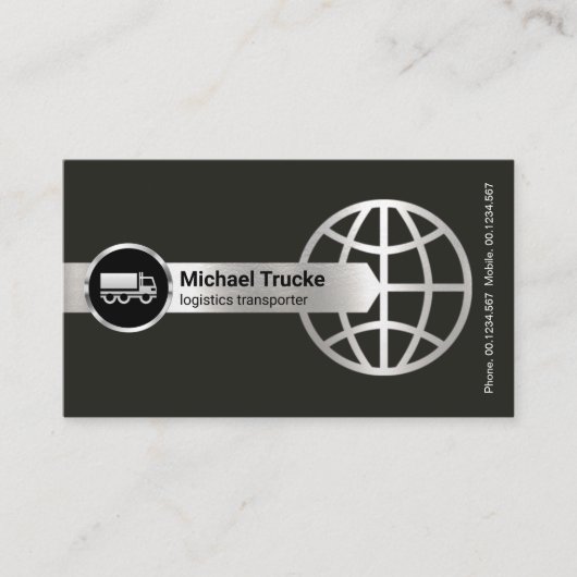 Silver Arrowhead Global Border Logistics Transport Visitenkarte (Vorderseite)