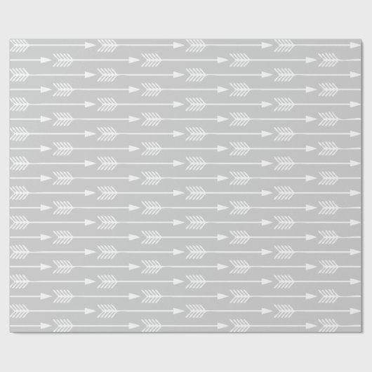 Silver Arrows Pattern Geschenkpapier (Flach)